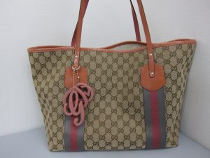 グッチ・高価買取・211970・GGキャンバストートページュピンク・ブランドバック買取