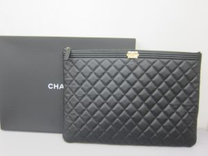 シャネル高価買取・マトラッセ・ラムスキン・クラッチバッグ大阪神戸買取