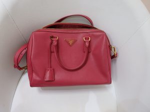 プラダ買取　サフィアーノ２Ｗａｙバッグ買取　ピンク色　大阪神戸