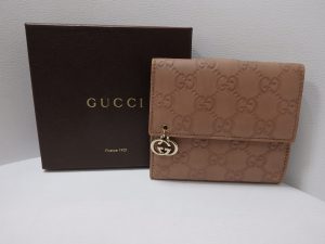 グッチ買取　グッチシマ財布　二つ折り　長財布高価買取