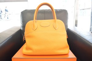 エルメス　HERMES　ボリード31ｃｍ　素材/トリヨンクレマンス　カラー/ムタード　P刻印　高価買取