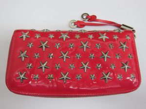 ジミーチュウ 買取 大阪・神戸 スタッズラウンドジッパー財布　 高価買取