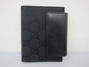 グッチ高価買取GGキャンバスアドレス帳カバー大阪神戸買取