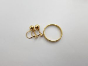 金 買取 大阪 神戸 リング イヤリング 無料査定 K18 少量でも高額買取
