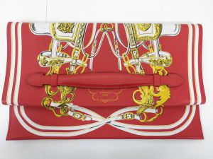 エルメス 買取 大阪 神戸 プリプラ スカーフ柄 クラッチバッグ 高額査定