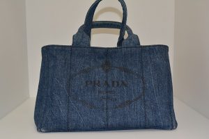 プラダ買取大阪、神戸プラダカナパトートＢ1872Ｂデニム素材高価買取査定