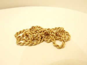 Ｋ18ネックレス 買取 大阪神戸 パイプロープネックレス高価買取