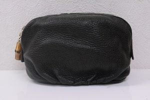 グッチ買取大阪、神戸バンブーレザーコスメポーチ高価買取査定