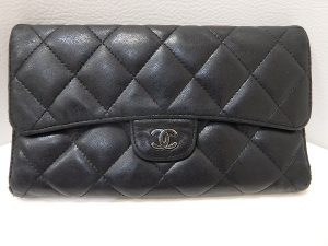 シャネル買取大阪、神戸マトラッセ長財布買取ラム・キャビア