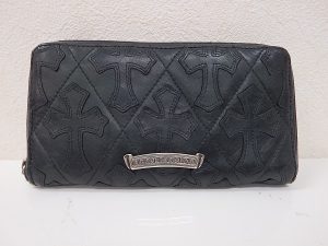 クロムハーツ買取大阪、神戸ラウンドジップ長財布高価買取