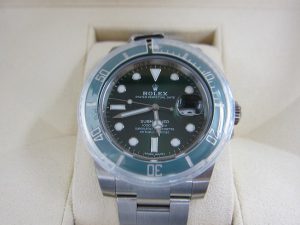 ロレックス 116610LV 高価買取 保護シール付き新品 グリーンサブ